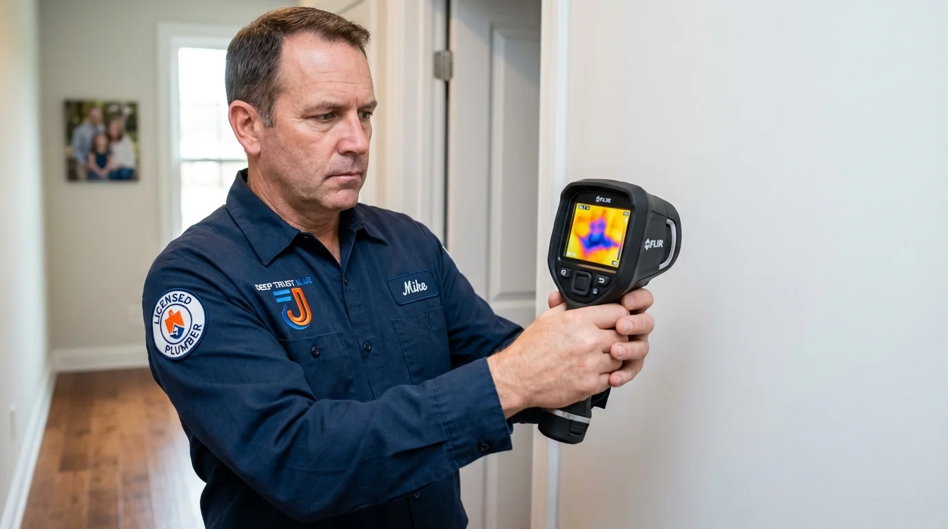 Thermal imaging leak detection by Johns Plumbing LLC in Booneville